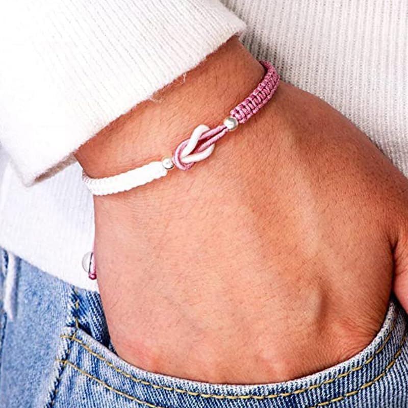 DivaGlamz To My Granddaughter-Infinity Forever Love Heart Bracelet, Natural Emperor Stone Double Layer Purple Beaded Woven Wrap Bracelets Adjustable Mind Peace Gift Jewelry - Image 2